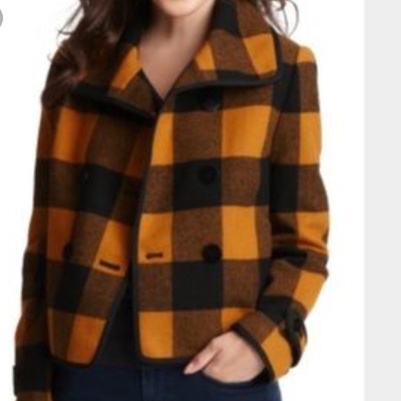 LOFT Jackets & Blazers - Loft Plaid Wool Blend Coat